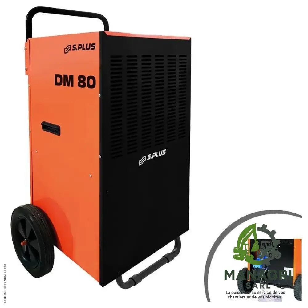 Déshumidificateur d’air professionnel DM80.1 P avec pompe de relevage – SPLUS